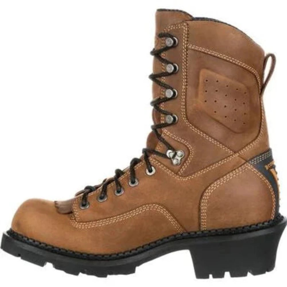 GEORGIA BOOT COMFORT CORE LOGGER MEN'S BOOTS GB00097 IN BROWN - TLW Shoes
