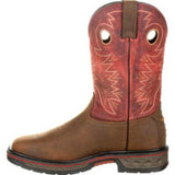 GEORGIA BOOT CARBO - TEC LT MEN'S WATERPROOF PULL - ON BOOTS GB00221 IN RED - TLW Shoes