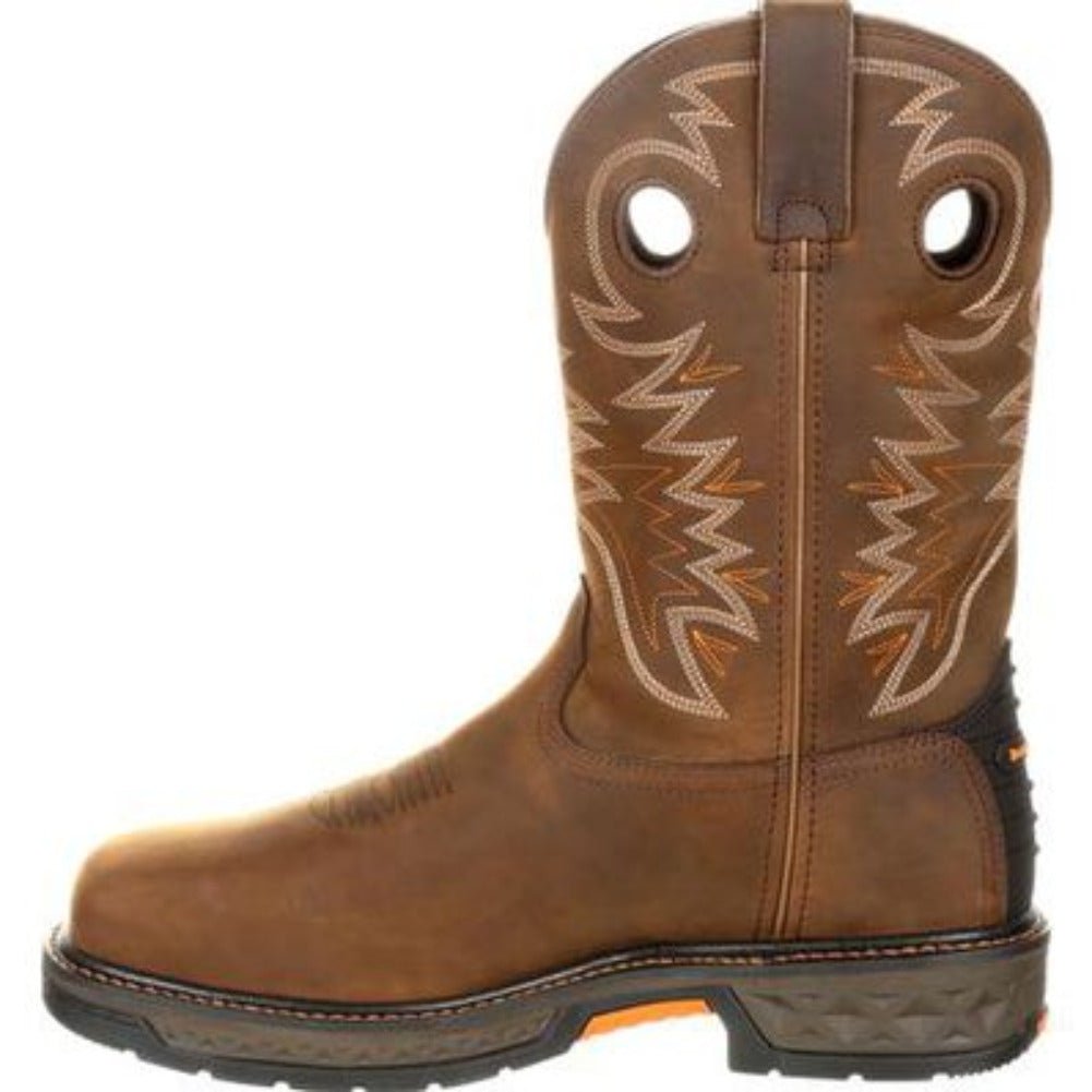 GEORGIA BOOT CARBO - TEC LT MEN'S WATERPROOF PULL - ON BOOTS GB00224 IN BROWN - TLW Shoes