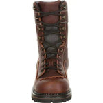 GEORGIA BOOT AMP LT LOW HEEL LOGGER MEN'S BOOTS GB00238 IN BROWN - TLW Shoes