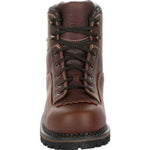 GEORGIA BOOT AMP LT LOW HEEL LOGGER MEN'S WATERPROOF WORK BOOTS GB00270 IN BROWN - TLW Shoes