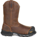 GEORGIA BOOT RUMBLER MEN'S WATERPROOF PULL - ON WORK BOOTS GB00286 IN BROWN - TLW Shoes