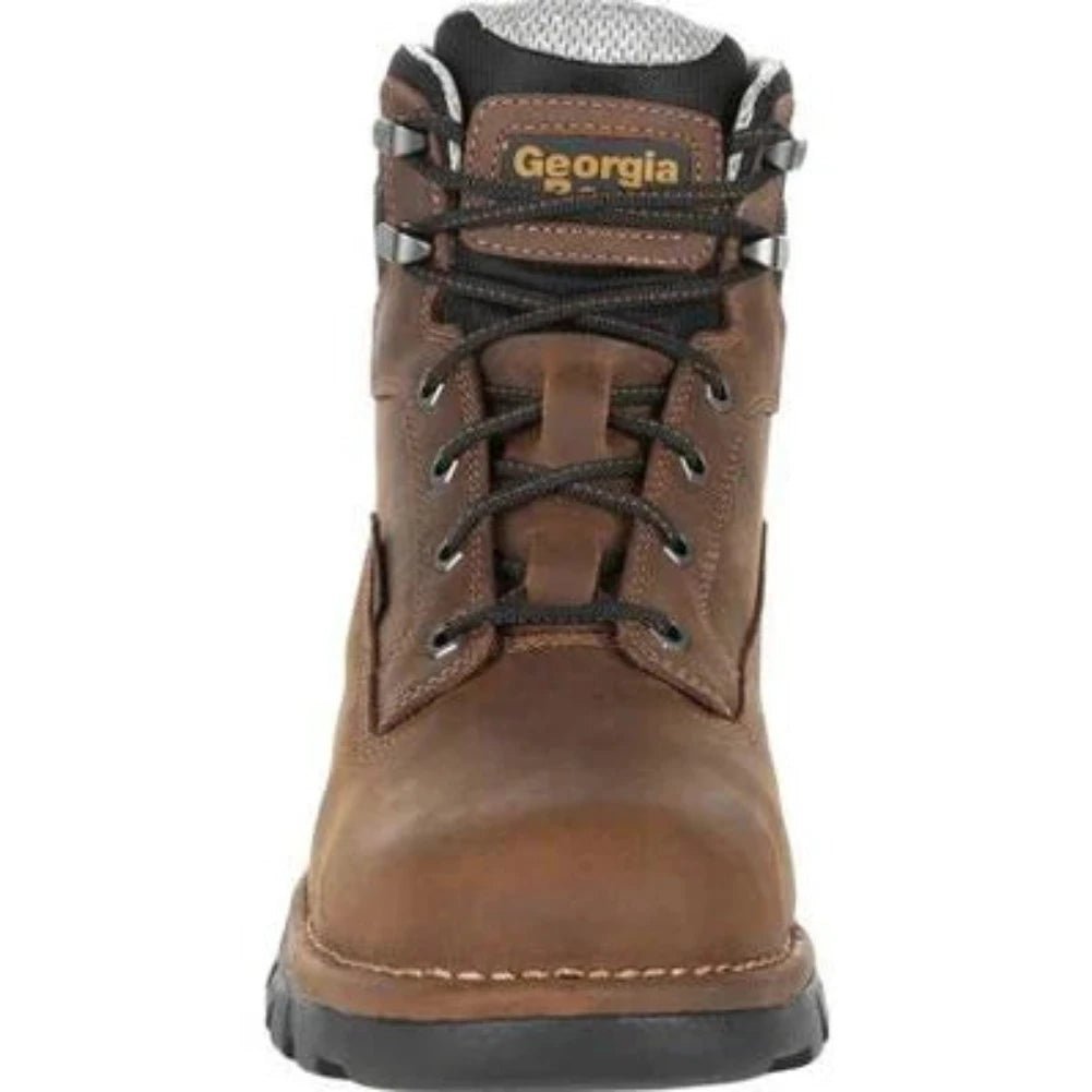 GEORGIA BOOT EAGLE ONE MEN'S STEEL TOE WATERPROOF WORK BOOTS GB00313 IN BROWN - TLW Shoes