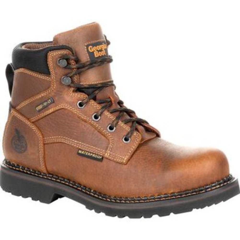 GEORGIA BOOT GIANT REVAMP MEN'S WATERPROOF WORK BOOTS GB00317 IN BROWN - TLW Shoes