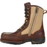 GEORGIA BOOT ATHENS MEN'S WATERPROOF SIDE - ZIP UPLAND BOOTS GB00354 IN BROWN - TLW Shoes