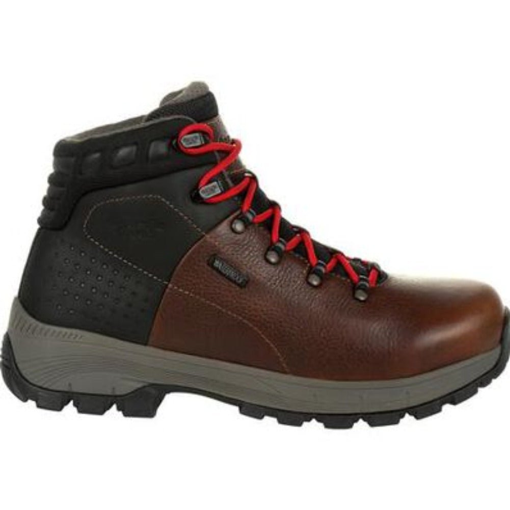 GEORGIA BOOT EAGLE TRAIL MEN'S TOE WATERPROOF BOOTS GB00397 IN BROWN - TLW Shoes