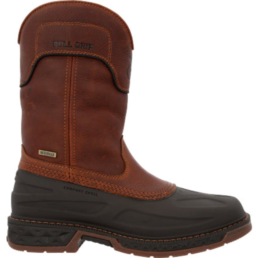GEORGIA BOOT CARBO - TEC LTR MEN'S WATERPROOF PULL ON BOOTS GB00470 IN BROWN - TLW Shoes