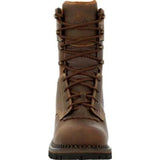 GEORGIA BOOT AMP LT LOGGER MEN'S TOE INSULATED WATERPROOF WORK BOOTS GB00491 IN BROWN - TLW Shoes