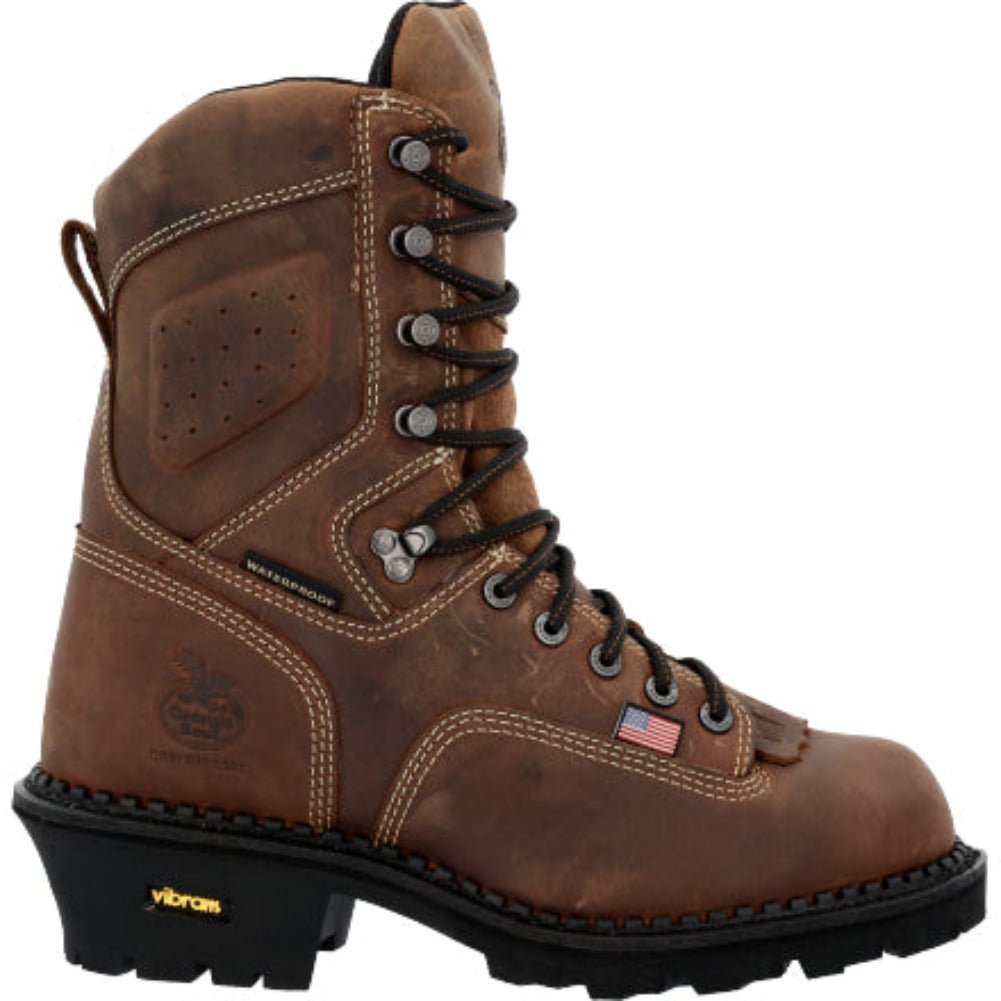 GEORGIA BOOT AMERICA MADE MEN'S WATERPROOF WORK BOOTS GB00540 IN BROWN - TLW Shoes
