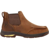GEORGIA BOOT ATHENS SUPERLYTE MEN'S WATERPROOF WORK CHELSEA BOOTS GB00548 IN BROWN - TLW Shoes