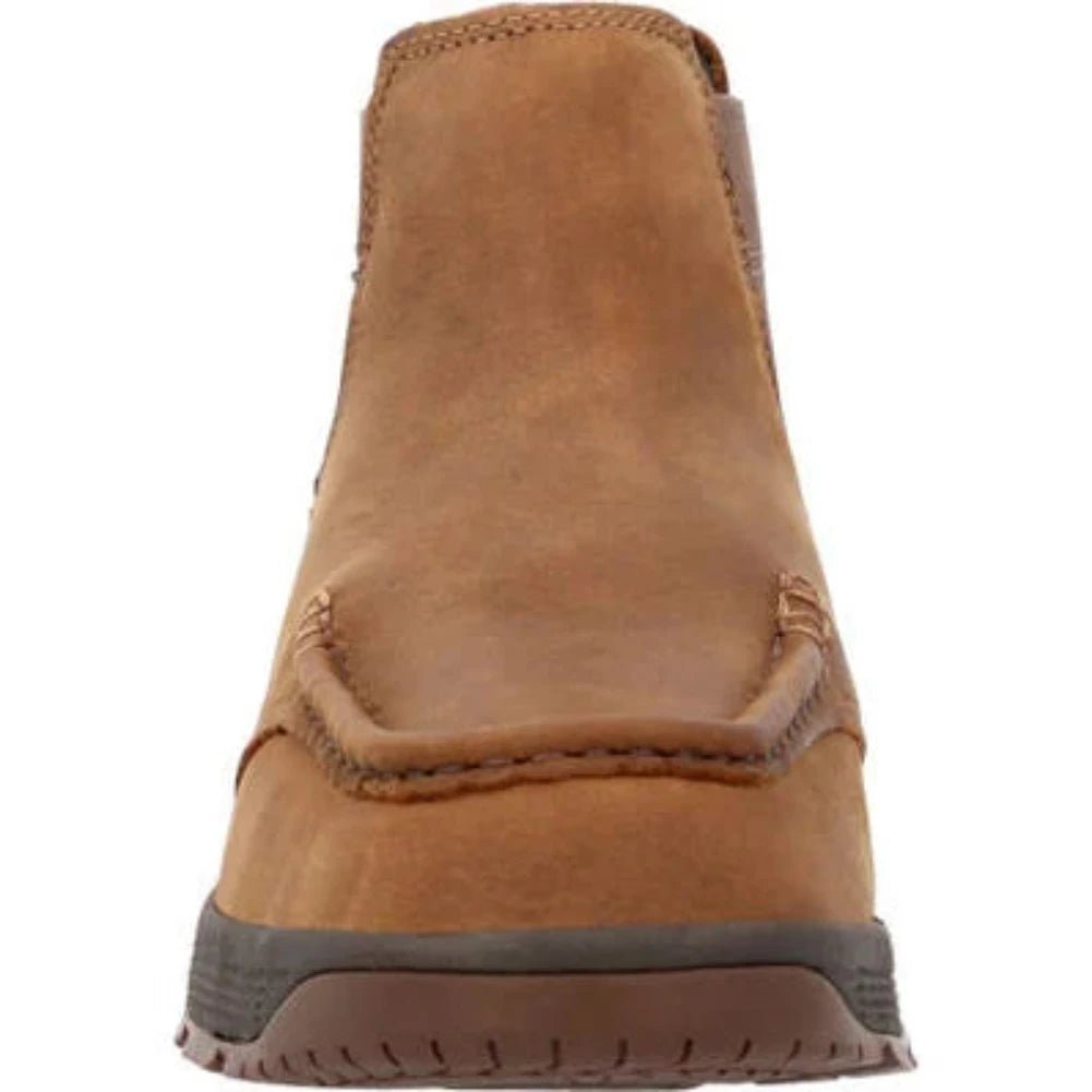 GEORGIA BOOT ATHENS SUPERLYTE MEN'S WATERPROOF WORK CHELSEA BOOTS GB00548 IN BROWN - TLW Shoes