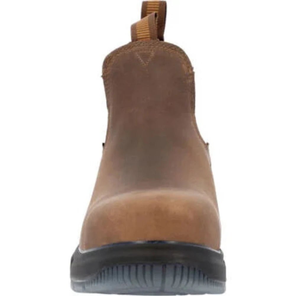 GEORGIA BOOT FLX POINT ULTRA MEN'S COMPOSITE TOE WATERPROOF CHELSEA BOOTS GB00553 IN BROWN - TLW Shoes