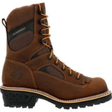 GEORGIA BOOT LTX LOGGER MEN'S WATERPROOF WORK BOOTS GB00617 IN BROWN - TLW Shoes