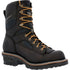 GEORGIA BOOT LTX LOGGER MEN'S WATERPROOF WORK BOOTS GB00619 IN BLACK - TLW Shoes