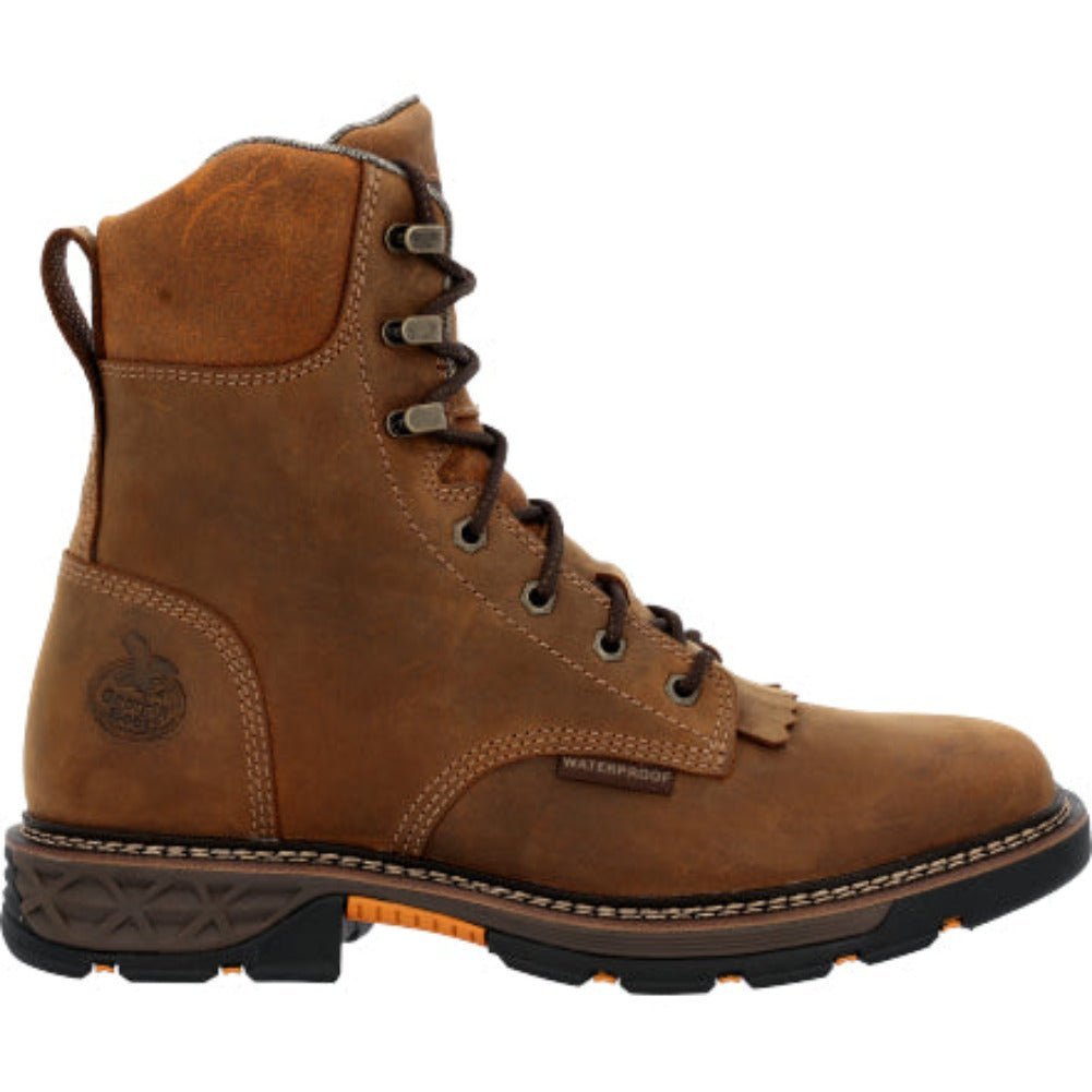 GEORGIA BOOT CARBO - TEC FLX MEN'S WATERPROOF LACER BOOTS GB00623 IN BROWN - TLW Shoes