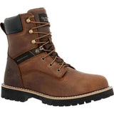 GEORGIA BOOT CORE 37 MEN'S WATERPROOF WORK BOOTS GB00637 IN BROWN - TLW Shoes