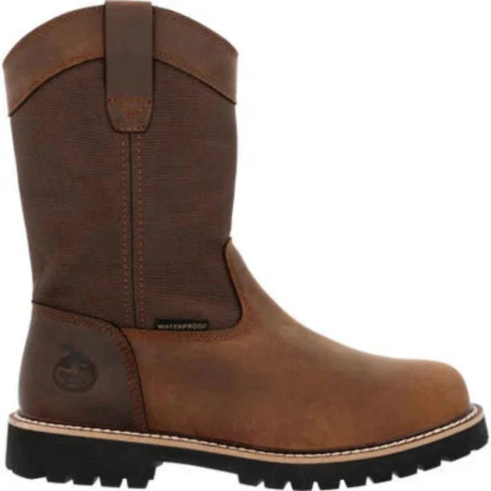 GEORGIA BOOT CORE 37 MEN'S WATERPROOF WORK BOOTS GB00639 IN BROWN - TLW Shoes