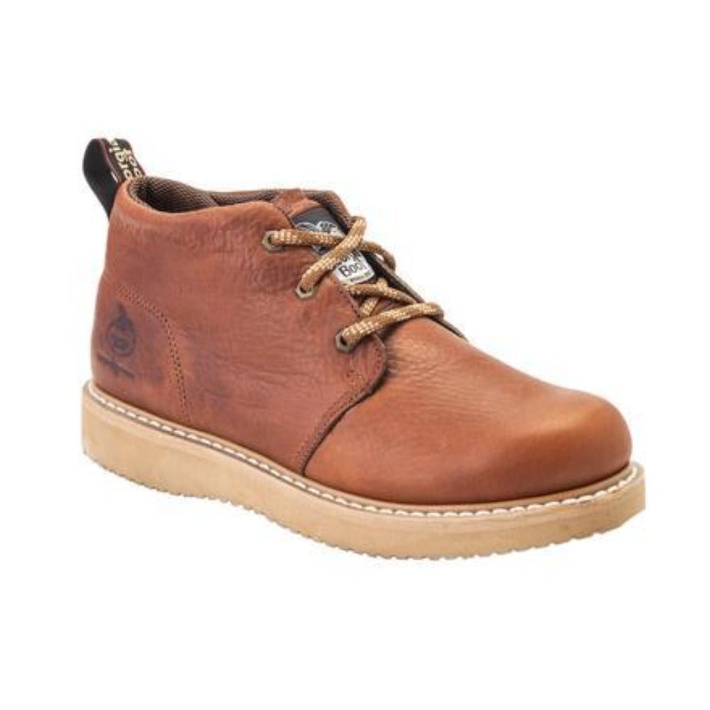 GEORGIA BOOT WEDGE MEN'S CHUKKA BOOTS GB1222 IN BROWN - TLW Shoes
