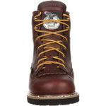 GEORGIA BOOT LOW HEEL LOGGER MEN'S WATERPROOF BOOTS GBOT052 IN BROWN - TLW Shoes