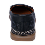Ginger Black Perforated Leather Flats - TLW Shoes