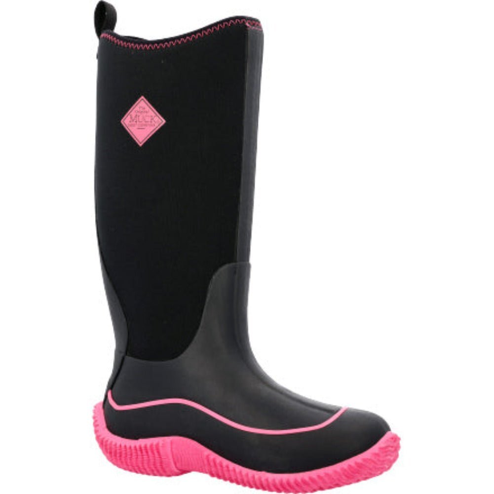 MUCK HALE WOMEN'S TALL BOOTS HAW404 IN BLACK PINK - TLW Shoes