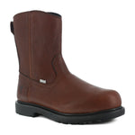 IRON AGE 10" MEN'S WORK BOOT WELLINGTON COMPOSITE TOE HAULER IA0195 IN BROWN - TLW Shoes