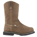 IRON AGE 11" MEN'S WORK BOOT PULL-ON COMPOSITE TOE GROUNDBREAKER IA5094 IN BROWN - TLW Shoes