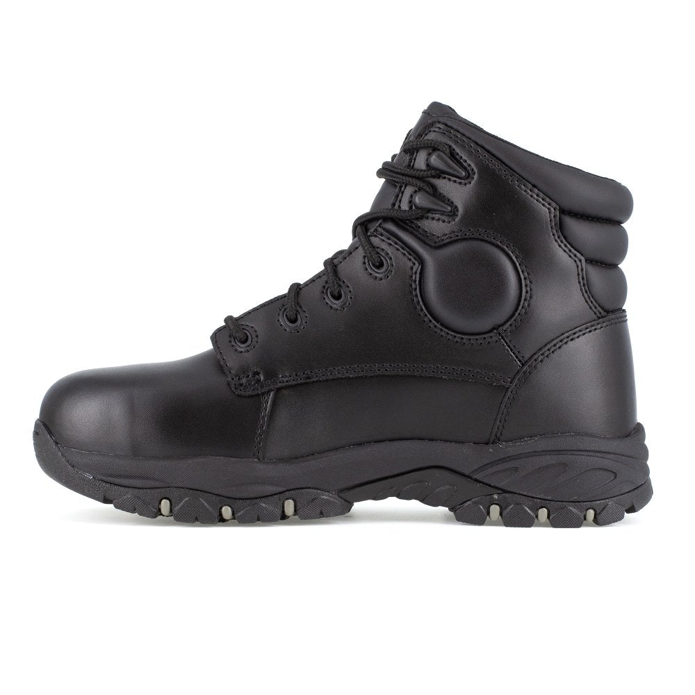 IRON AGE 6" MEN'S WORK BOOT STEEL TOE GROUND FINISH IA5150 IN BLACK - TLW Shoes