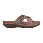 Women's Iris Blush Embellished Asymmetrical Flat Sandals - TLW Shoes