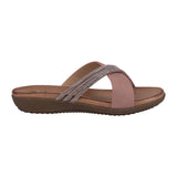 Women's Iris Blush Embellished Asymmetrical Flat Sandals - TLW Shoes