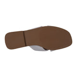 Women's Ivy white Woven Flat Sandals - TLW Shoes