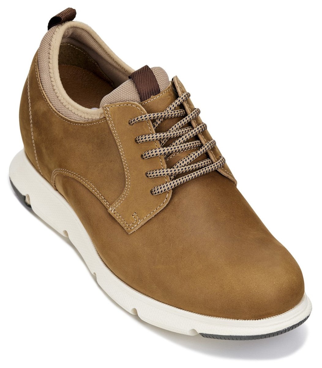 CALTO - J1200 - 3.3 Inches Taller (Tan Brown) - TLW Shoes