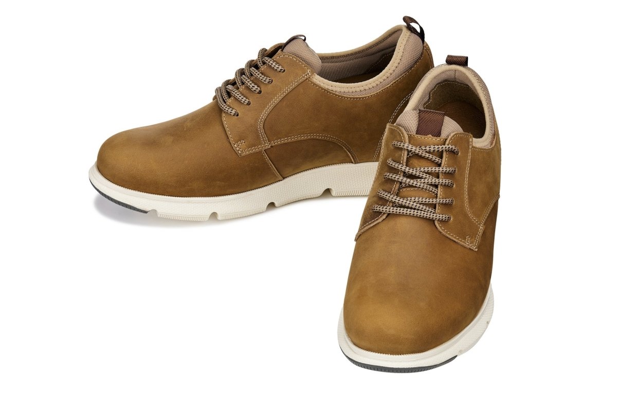 CALTO - J1200 - 3.3 Inches Taller (Tan Brown) - TLW Shoes