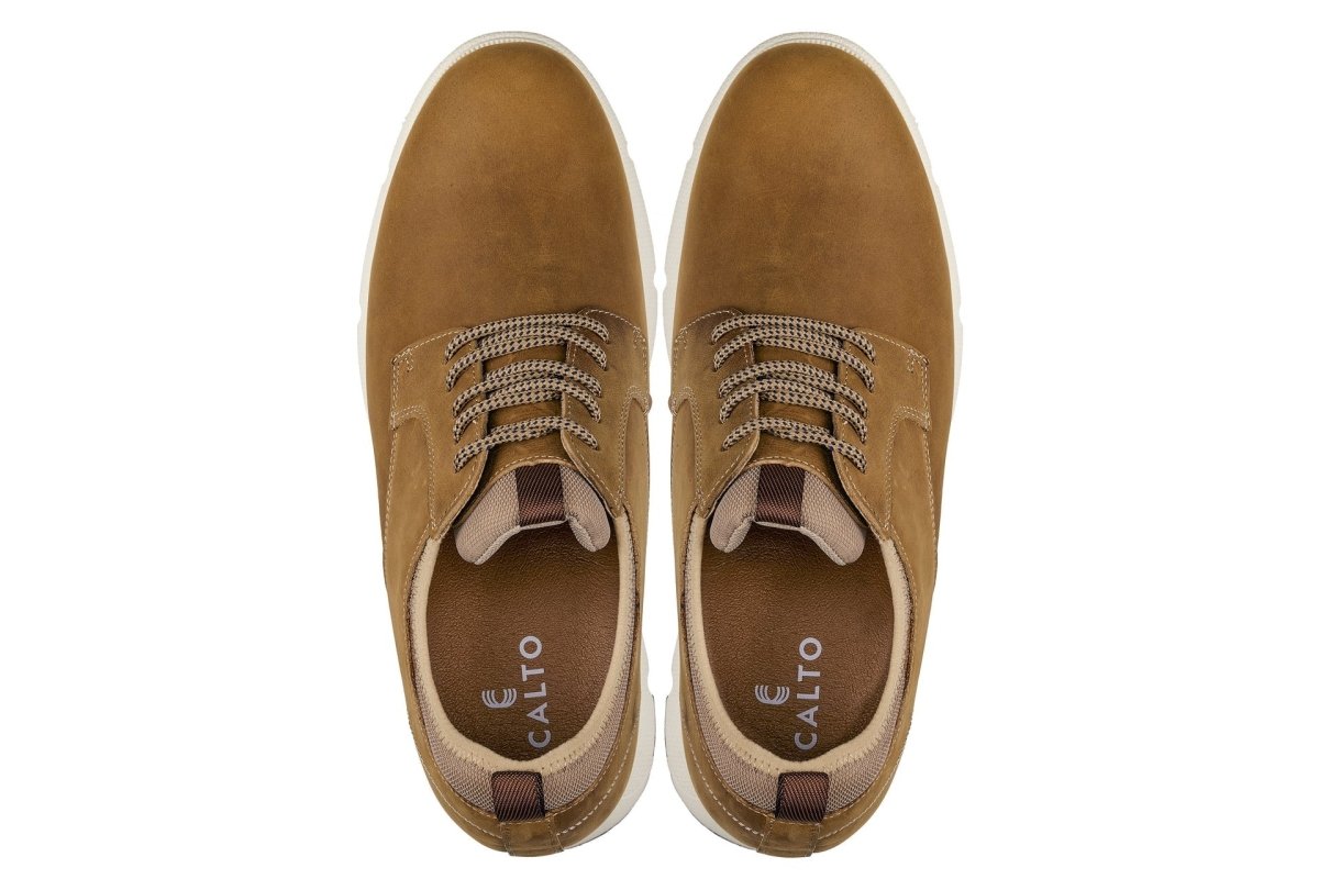 CALTO - J1200 - 3.3 Inches Taller (Tan Brown) - TLW Shoes