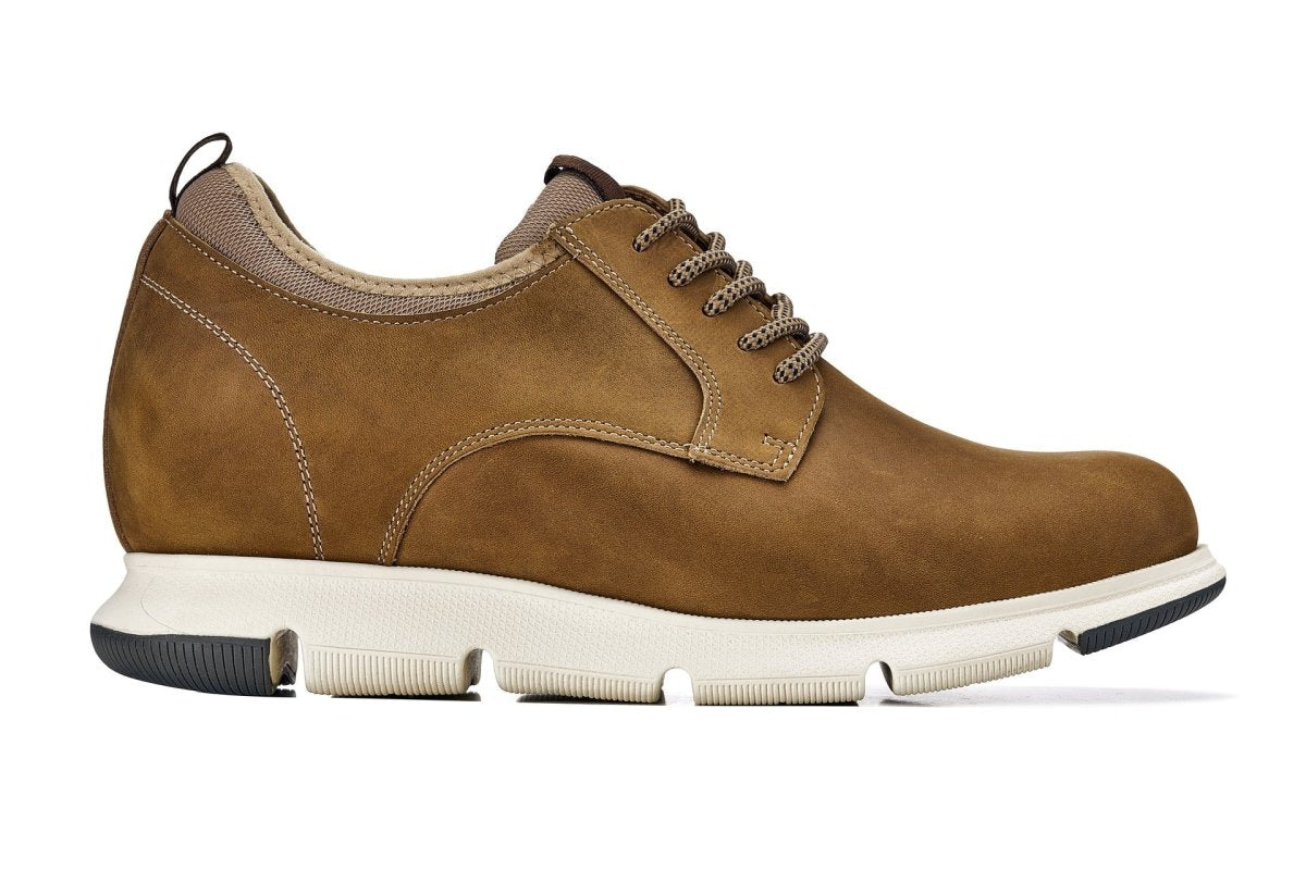 CALTO - J1200 - 3.3 Inches Taller (Tan Brown) - TLW Shoes