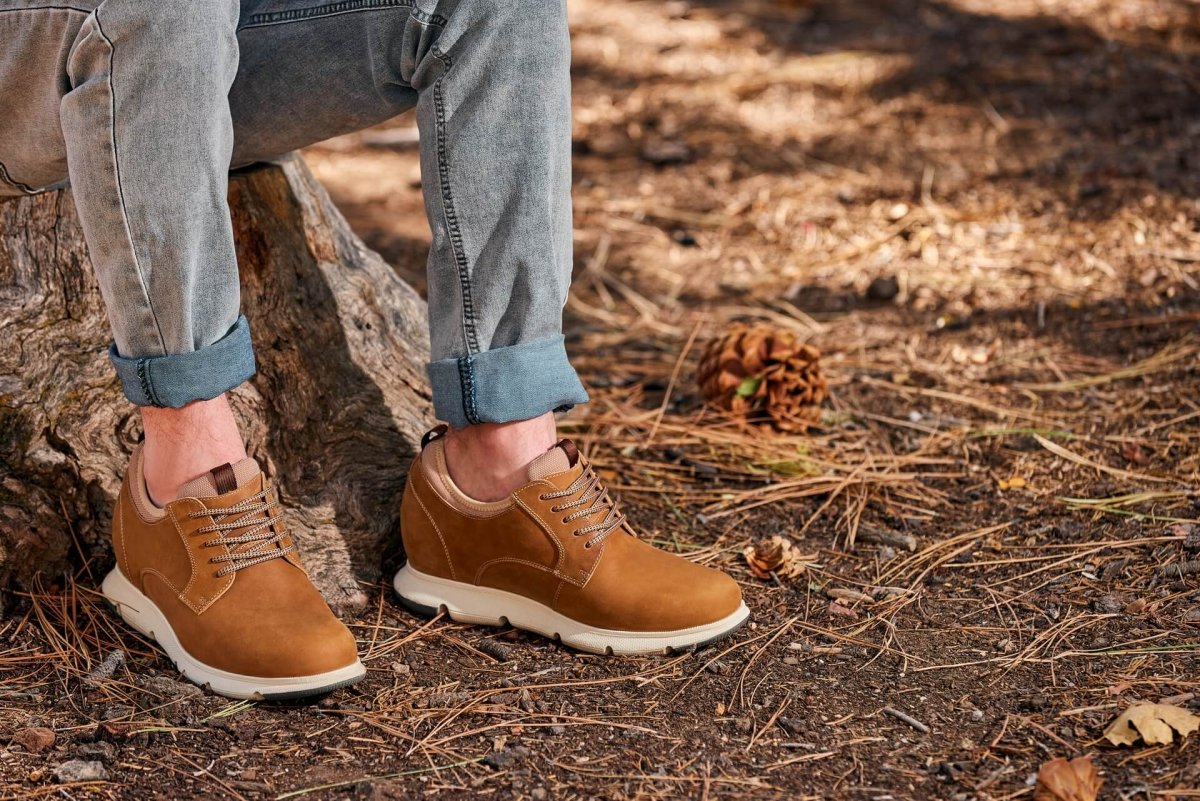 CALTO - J1200 - 3.3 Inches Taller (Tan Brown) - TLW Shoes
