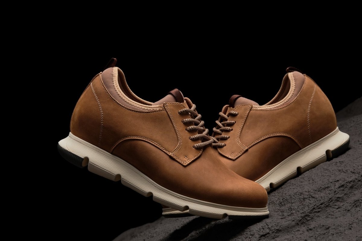 CALTO - J1200 - 3.3 Inches Taller (Tan Brown) - TLW Shoes