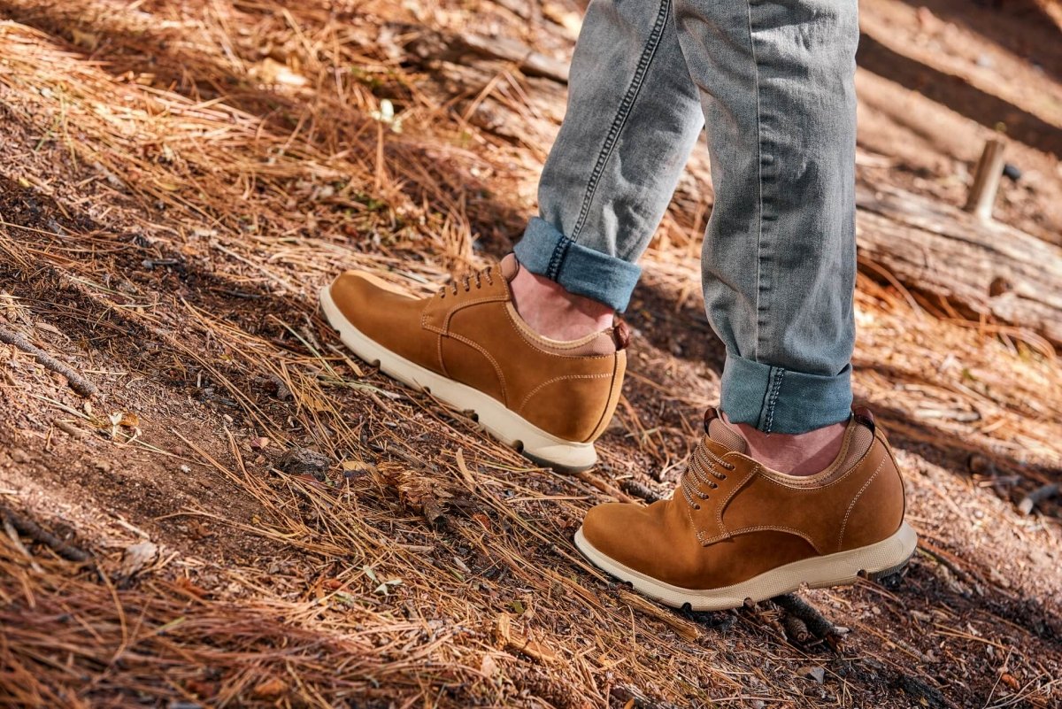 CALTO - J1200 - 3.3 Inches Taller (Tan Brown) - TLW Shoes