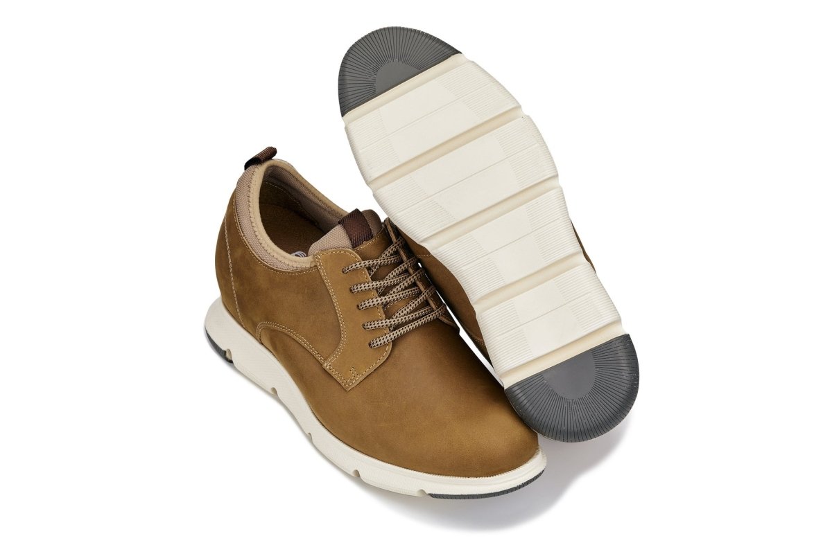 CALTO - J1200 - 3.3 Inches Taller (Tan Brown) - TLW Shoes
