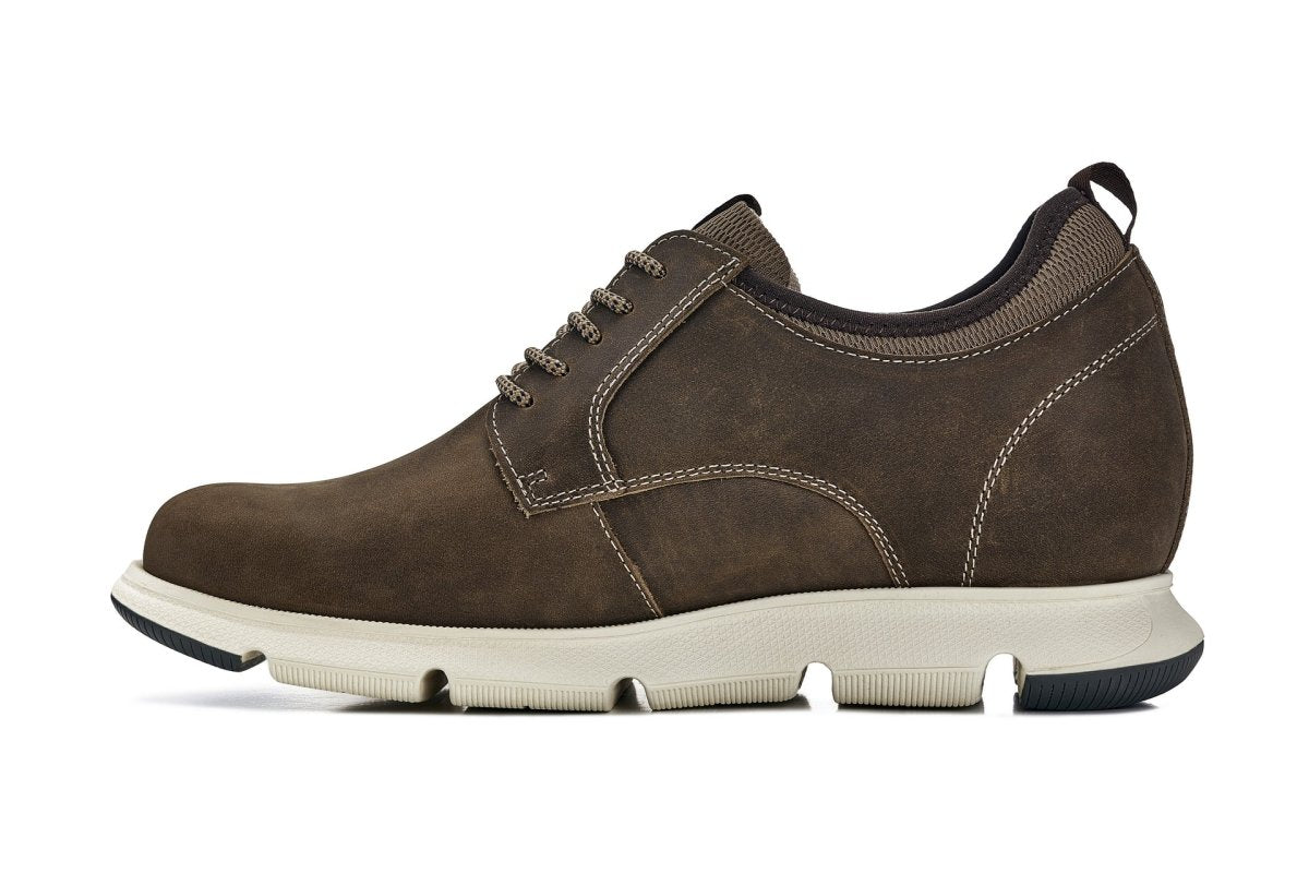 CALTO - J1201 - 3.3 Inches Taller (Coffee Brown) - TLW Shoes