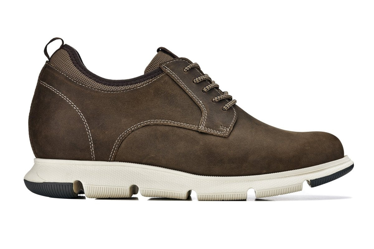 CALTO - J1201 - 3.3 Inches Taller (Coffee Brown) - TLW Shoes