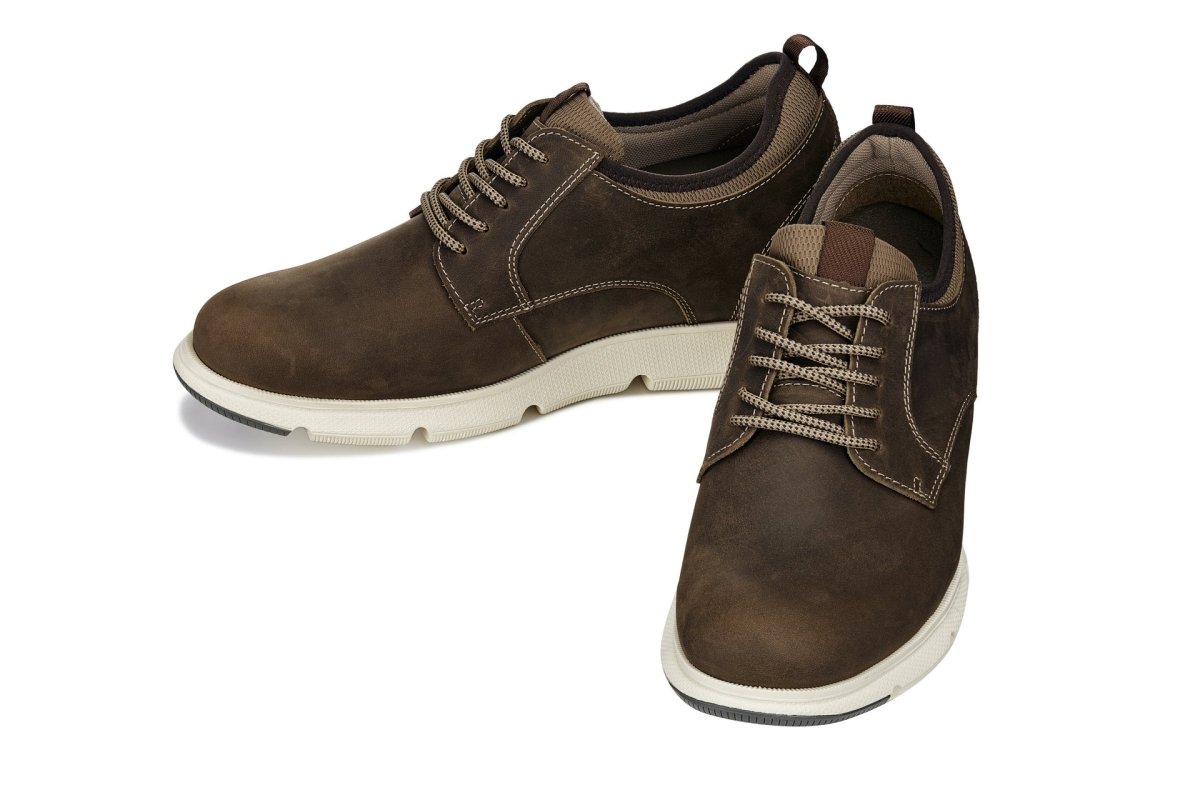 CALTO - J1201 - 3.3 Inches Taller (Coffee Brown) - TLW Shoes