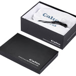 CALTO - J1435 - 3.3 Inches Taller (Dark Blue) - Casual Chunky Sole Sneaker Loafers - TLW Shoes