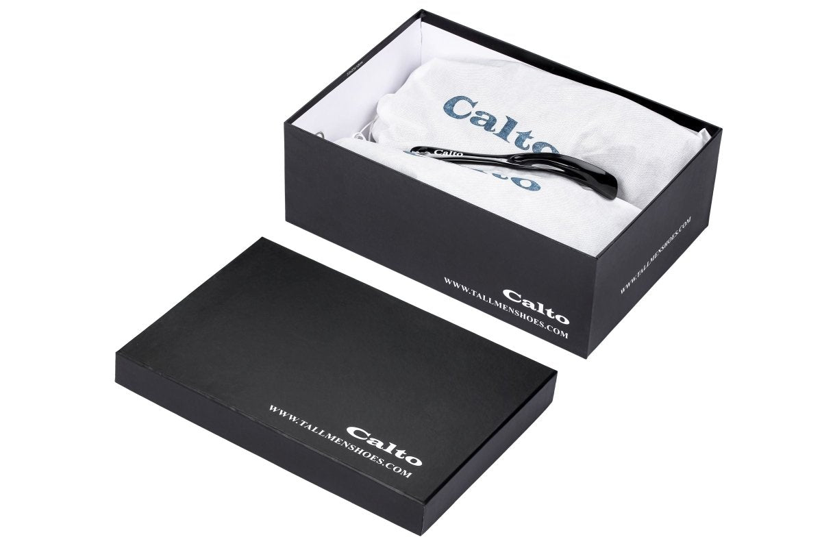 CALTO - J1435 - 3.3 Inches Taller (Dark Blue) - Casual Chunky Sole Sneaker Loafers - TLW Shoes