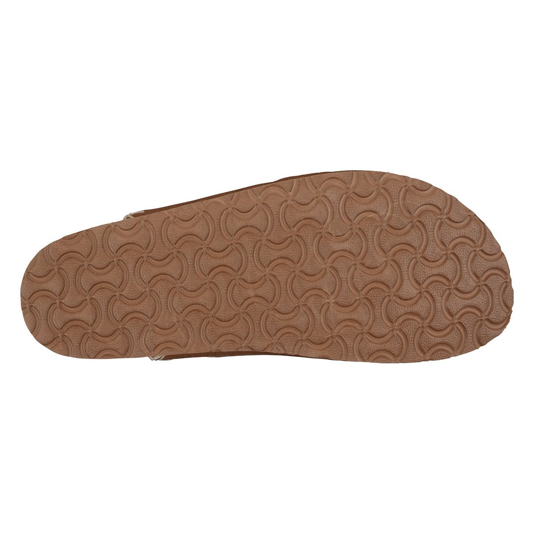 Women's Jamie Cognac Slide Footbed Clogs - TLW Shoes