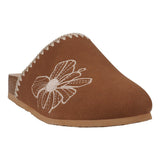 Women's Jamie Cognac Slide Footbed Clogs - TLW Shoes
