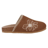 Women's Jamie Cognac Slide Footbed Clogs - TLW Shoes
