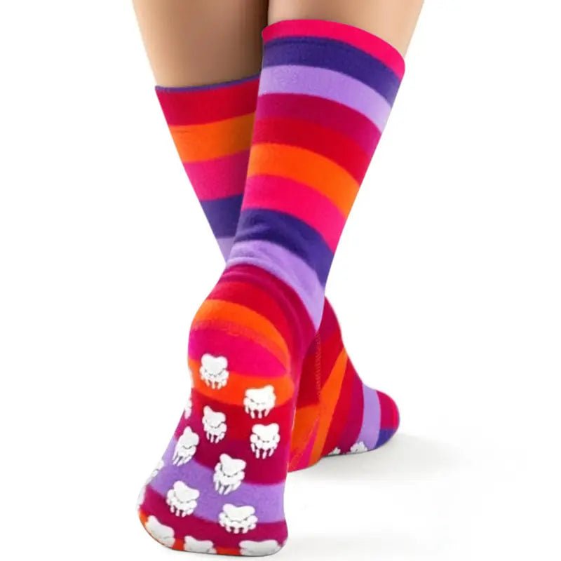 Kids' Nonskid Fleece Socks - Jelly Bean - TLW Shoes