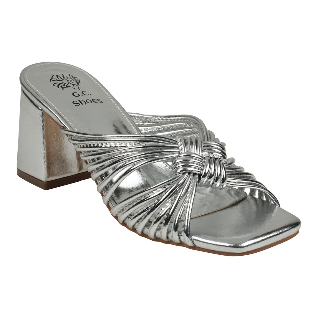 Josie Silver Strappy Heeled Sandals - TLW Shoes