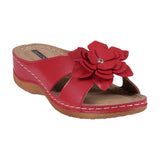 Women's Joy Coral Flower Flat Sandals - TLW Shoes